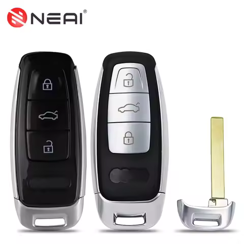 Smart Car Key Shell Case Fob For Audi A1 A3 A4 A6 A7 A8 E-tron Q5 Q8 Q7 C8 D5 R3 RS3 RS5 S1 TT 2017 