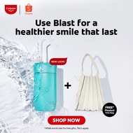 New! Colgate Blast Portable Water Flosser Rechargeable, Water Resistant + 1x Pleated Tote Bag