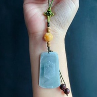 危地馬拉危料 天然翡翠 菩提蓮花沉香 福運連連 仿古無事牌 包掛