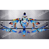 ☌Decals, Sticker, Motorcycle Decals for Sniper 150,024,Ghoku,blue