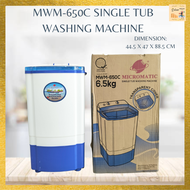 Micromatic Single Tub Washing Machine MWM-650C/ SINGLE TUB/ WASHING MACHINE