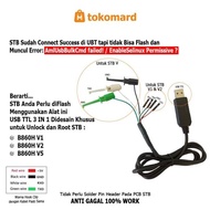 USB TTL untuk STB B860H V1,V2 dan STB V5 (3 IN 1) 7Pin Kabel 100% Work