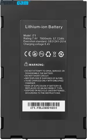 i71 7800mAh Battery for CCTV Tester 7.4V 57.72Wh Rechargeable Lithium-ion Battery CompatibleIPC-7600
