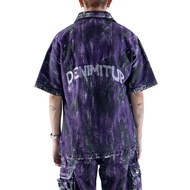DENIMITUP embroidered jacket - Chroma purple x Roycdc - Baju Pria