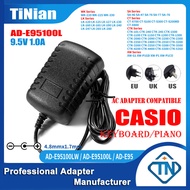 9.5V 1A AD-E95100L AC/DC Adapter for CASIO CTK-1100 CTK-1150 CTK-1200 CTK-1300 CTK-2500 CTK-2550 Key