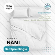 KENDRA PLAIN BEDSHEET 90xx200 100x200/ 120x200/ - SINGLE Snow WHITE - HOTEL BEDDING SP90KKP