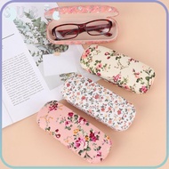 SUBEI Portable Fabrics Floral Spectacle Case Hard Eyeglasses Box Storage Glasses Case