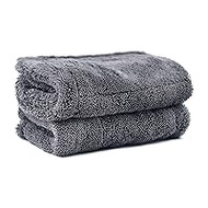Professional Car Wash Towel, Microfiber Cloth, Thick, Super Absorbent, Twist Pile, Double-Sided, Wiping Off Water Drops, No Edges, Scratch-Resistant, For Car Washing/Household Chores, 15.7 x 15.7