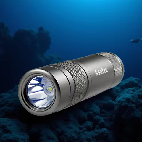Asafee AF11 XPG LED Small Diving Flashlight Waterproof IPX8 Diving Dive Lamp Scuba Backup Diver Torc