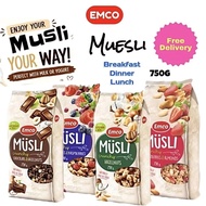 EMCO Crunchy Musli Granola Cereal.