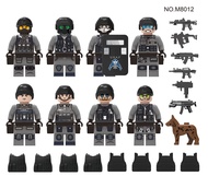 เลโก้ทหารตำรวจหน่วยรบพิเศษ  ชุด12ตัว พร้อมอาวุษเสื้อเกราะ lego SWAT