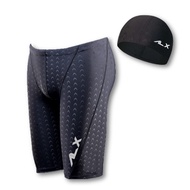 [Direct from Japan]Men's Swimwear AthleX Competitive Swim Fitness Swim Pants Swim Cap Shark Skin Wat