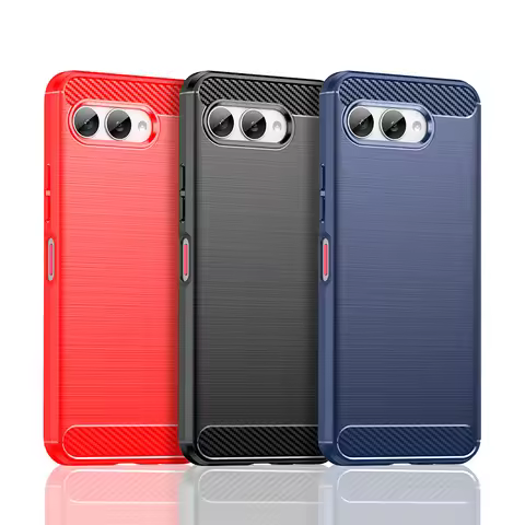 For Cover T-Mobile T Phone 3 Case T-Mobile T Phone 3 Pro Anti-knock Silicone Carbon Fiber Back Case 