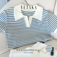 VETAKA YOURS Knitted polo (เสื้อโปโลไหมพรม ทอลาย)