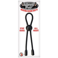 Nasstoys - Mack Tuff Adjustable Silicone Cock Tie Cock Ring (Black) / Sex Toy for Men / Enhancer / Delayer