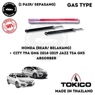 HONDA CITY T9A GM6 2014-2019 JAZZ T5A GK5 BELAKANG TKC TOKICO THAILAND ABSORBER GAS 2PCS