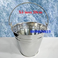 Xô inox đựng đá-xô inox loại lớn 20L 30L