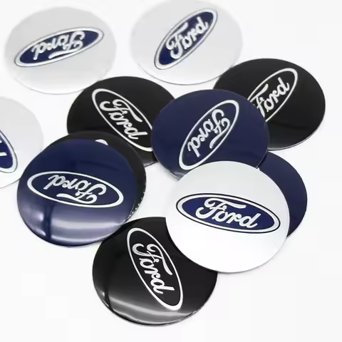 4Pcs 56mm 60mm 65mm Car Wheel Center Hub Cap Logo Stickers Rim Cover Emblem For Ford Fiesta Ranger F
