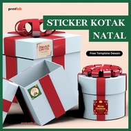 MERRY CHRISTMAS STICKERS - BOX STICKER - PARcel PACKAGING STICKER - HAMPRES STICKER