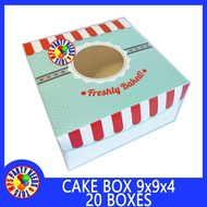 ️ 20 Boxes Cake Box 9x9x4 - 9x9x5 - oh Pastry Box - Enpanada Box - Bread Box - Gift Box | MPS