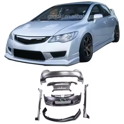 For Civic FD2 Body Kit Front and Rear Bumper Grille Front Lip Civic FD2 Spoiler Hood Bumper