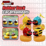 Little Yellow Duck Motorcycle Car Accessories Decorate Duckling Duck Helmet DIY Bicycle Horn Toy Iti