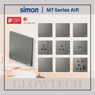 SIMON M7 Series AIR Switch Switches Ultra Thin / Platinum Grey / Frameless / Modern Switch Socket