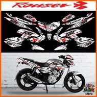 ◡ ⚛ ✱ ROUSER Bajaj 135 Full Decals Sticker Set Kawasaki - New Design (Free Stickers)