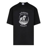 Vetements Double Unicorn T-Shirt Black