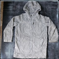 Uniqlo inner fleece thermal sherpa parka jacket blackTAG size L to XL