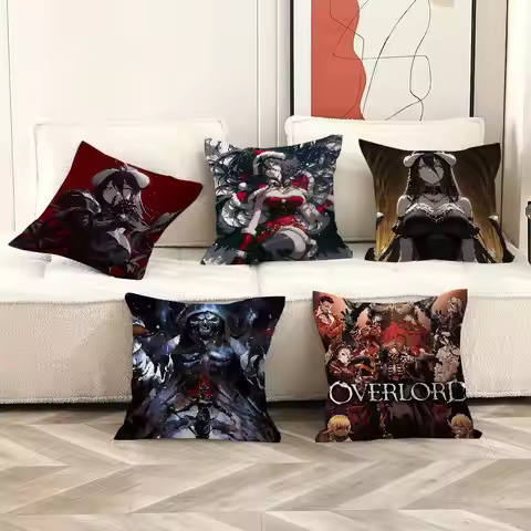 OVERLORD ANIME Pillow Gift Home Office Decoration Bedroom Sofa Car Cushion Cover case 45x45