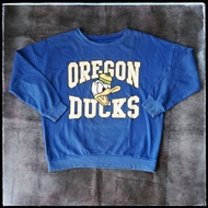 Oregon Ducks rubber screen printed Crewneck sweater size L