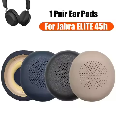1 Pair Replacement foam Ear Pads pillow Cushion Cover for jabra ELITE 45H Evolve2 65 Headphone Heads