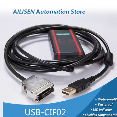 USB-CIF02 CQM1-CIF02 USB TO RS232 Suitable For Omron CPM1/CPM1A/CPM2A/ CQM1/C200HX HS HE HG SRM1 Ser