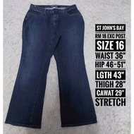 LADIES PLUSSIZE JEANS 36" BUNDLE USA