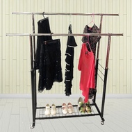 海格斯H型雙桿重型全鐵曬衣架(升級款) 晾曬架 掛衣架 吊衣架