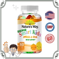 Nature’s Way Halal Omega-3 Gummies for Kids DHA/EPA/ALA, Brain Health Support Kids Development