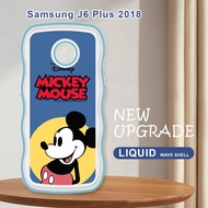 For Samsung Galaxy J6 Plus 2018 J4 Plus 2018 J2 Pro 2018 Creative Cartoon Mickey Mouse Casing Fashion Soft Wavy Cover Shockproof Cellphone Protection Phone Case