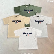 ESSENTIALS MLB SHIRTS MLB FG FEAR OF GOD SHIRT MINIMALIST KOREAN STREETWEAR OVERSIZE TSHIRT HONGSE