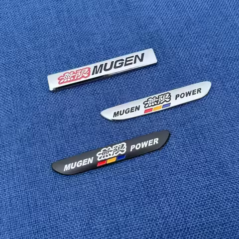 3D Metal Car Sticker Mugen Logo Fender Rear Trunk emblem Badge Sticker for Honda MUGEN POWER Fit Civ