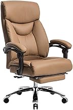 Office Chair Ergonomic Office Chair Boss Chair High Back Desk Chair with Flip Up Arms and Comfy Thick Cushion Leather Computer Chair Big and Tall 350lb Weight Capacity interesting