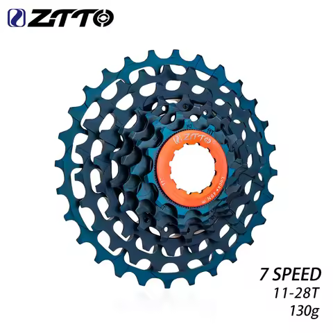 ZTTO 7 Speed Folding Bike Cassette 7 S 11-28T Ultra light Bike Freewheel Compatible For HG Freehub S