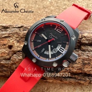 *Ready Stock*ORIGINAL Alexandre Christie 6456MDRIPBA Silicone Rubber Sporty Style Men’s Watch