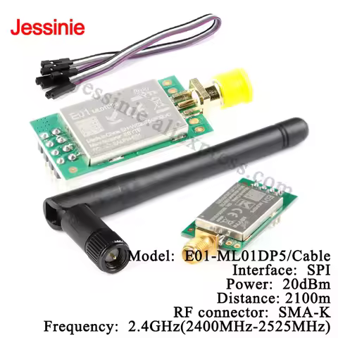 5pcs/1pc E01-ML01DP5 Ebyte 20dBm 2100m Long Range nRF24L01P+PA+LNA 2.4G Wireless Transceiver Module