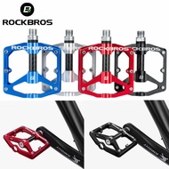 ROCKBROS Non‑Slip Bike Pedals Ultralight Aluminum‑Alloy CRMO Axle Sealed DU Bearings Flat Pedals for