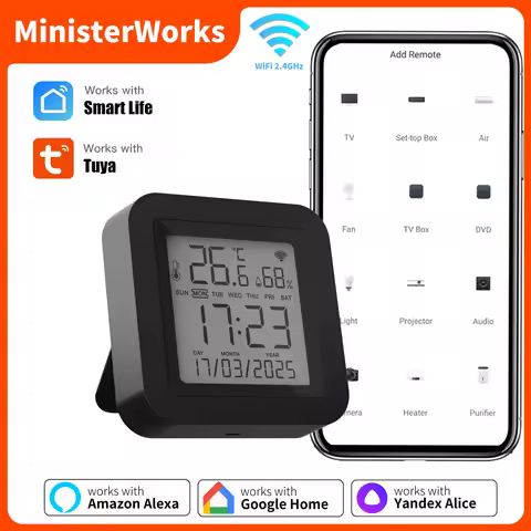 S09 Smart WiFi IR Remote built-in Temperature Humidity Sensor Work with Google Home Yandex SmartLife