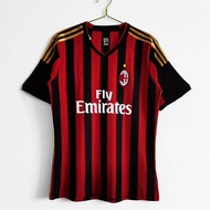 AC milan shirt 1314 serie a soccer uniform home shirt classic throwback 22 kaka balotelli