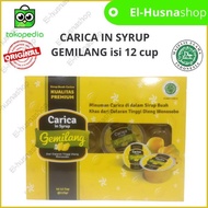 carica in syrup gemilang minuman sirup buah carica isi 12 cup exp lama