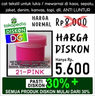 Cat Lukis / Kanvas / Tekstil - warna Pink - utk lukis kaos/tas/sepatu