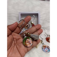 Personalized Cabonchon Keychain